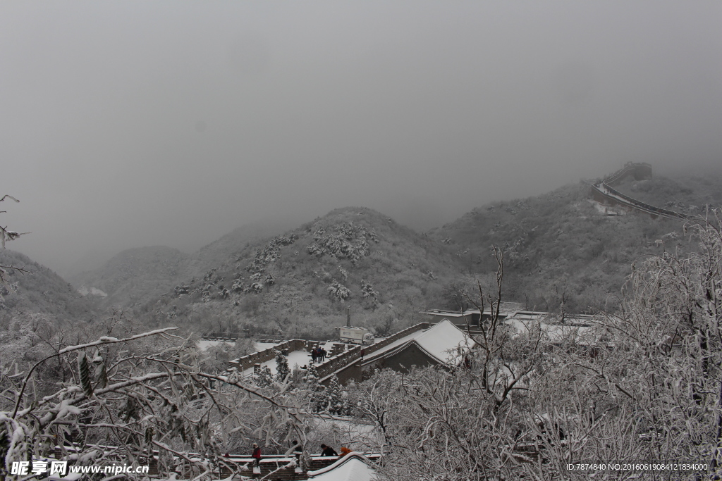 长城雪景
