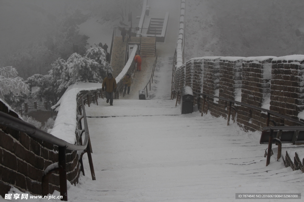 长城雪景
