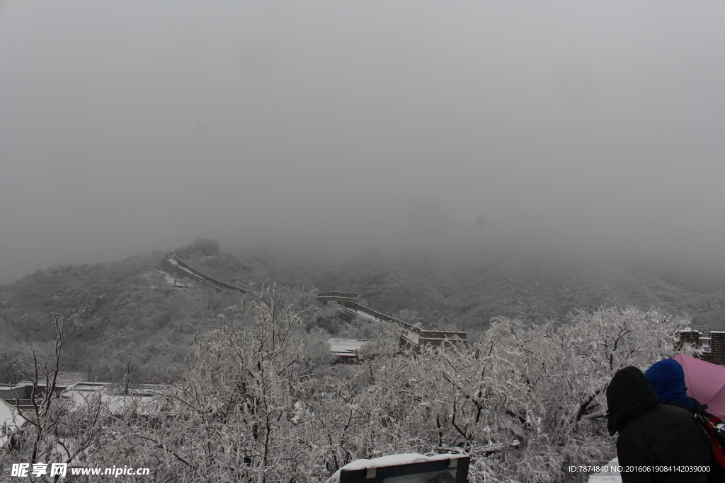 长城雪景