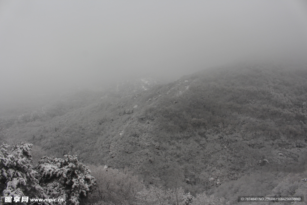 长城雪景