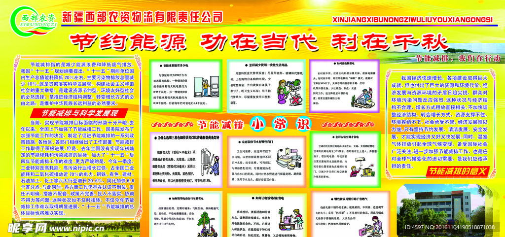 节能减排展板