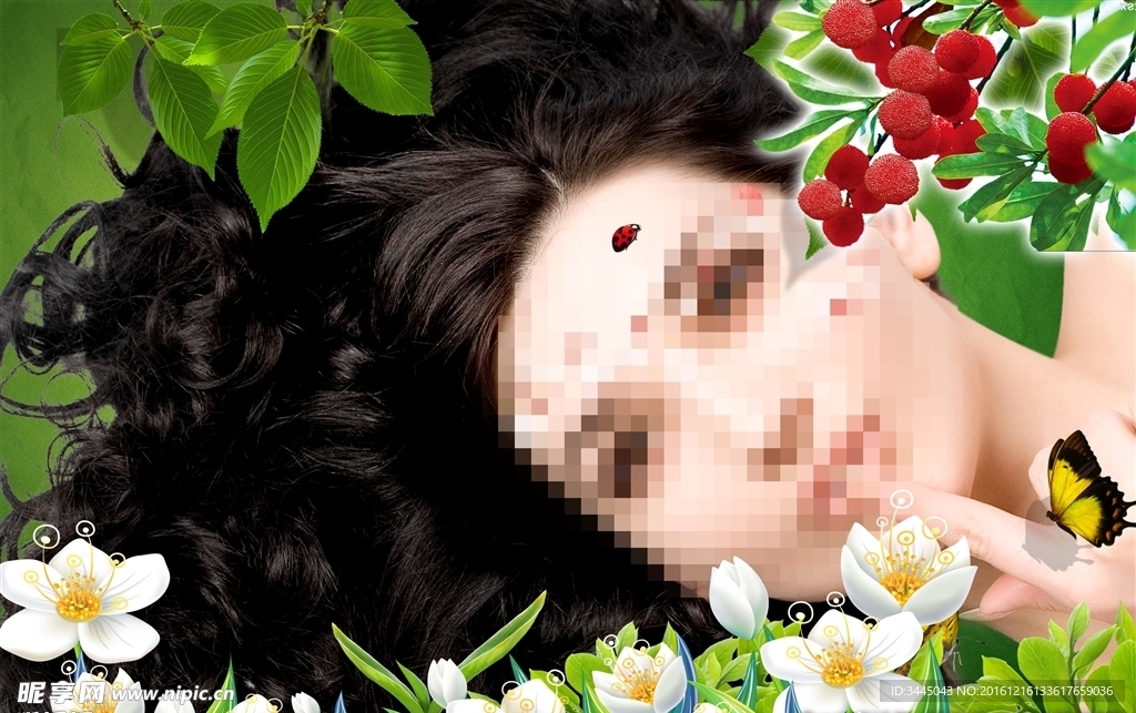 化妆品广告  美女