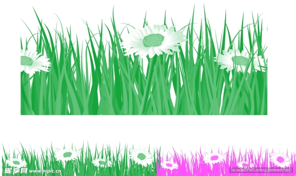 小草小花朵笔刷