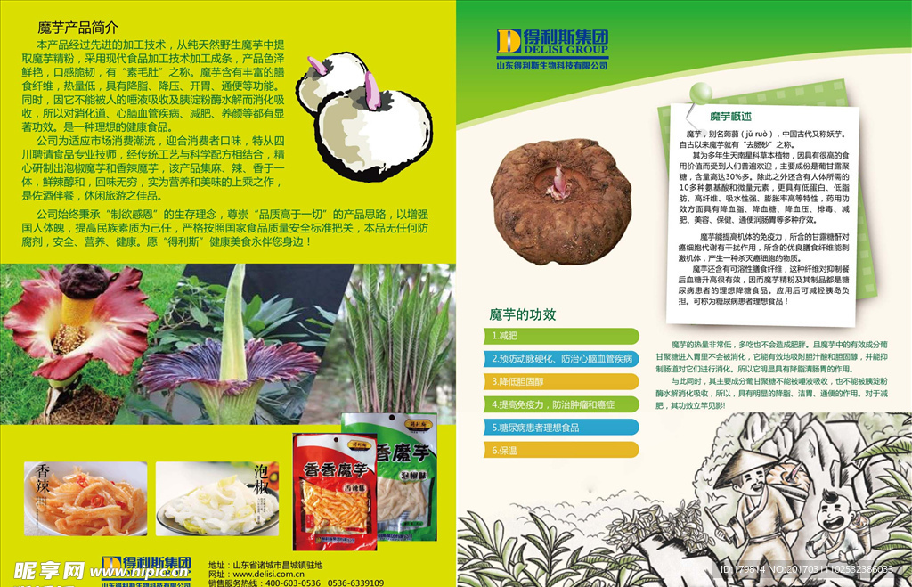 魔芋单页设计