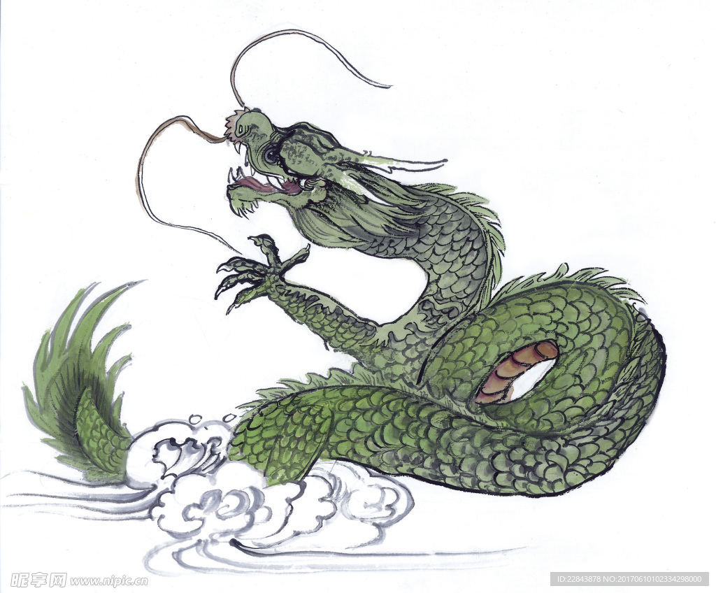 水墨画龙