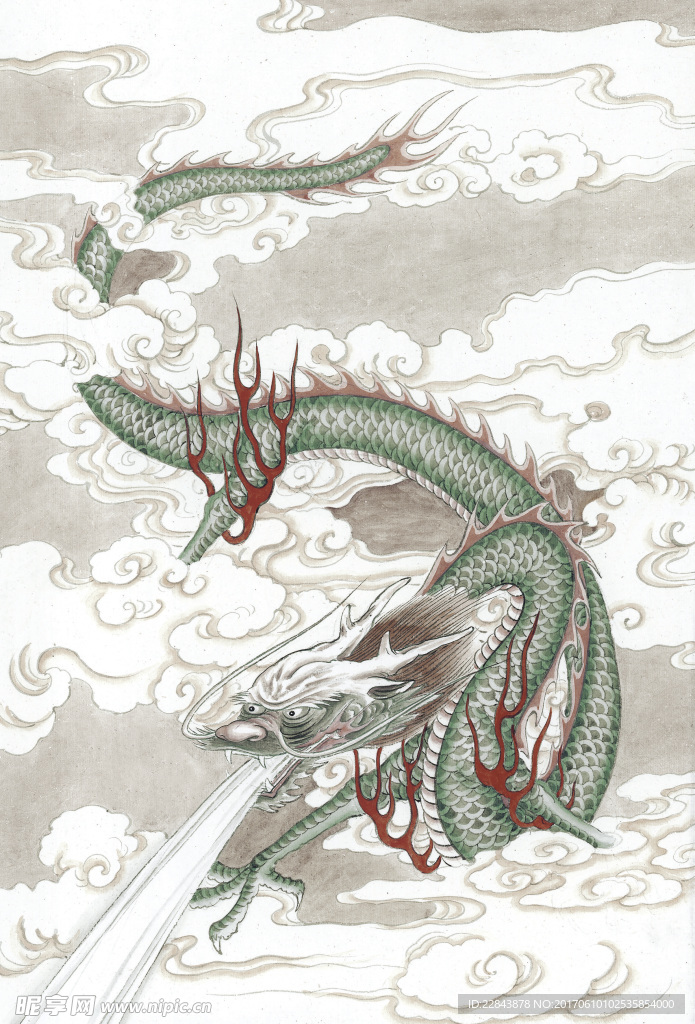 水墨画龙