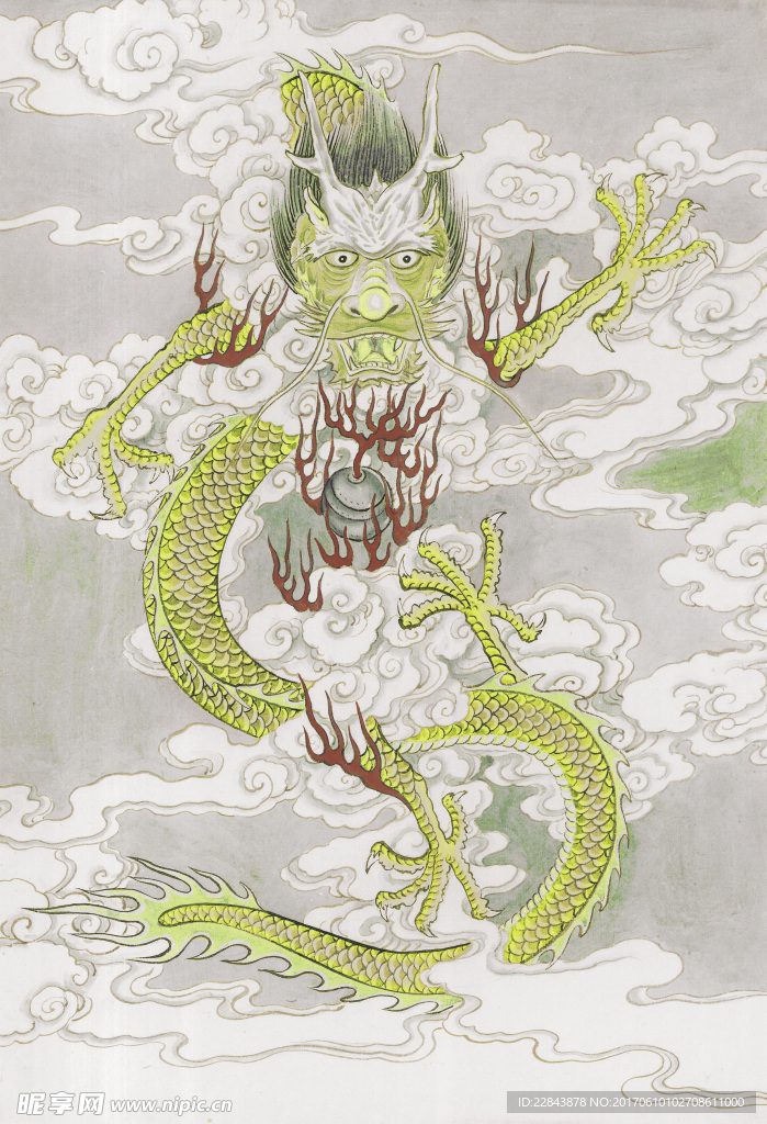 水墨画龙