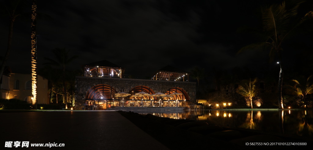 毛里求斯奥瑞格酒店夜景