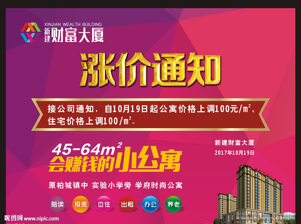 商业地产涨价通知