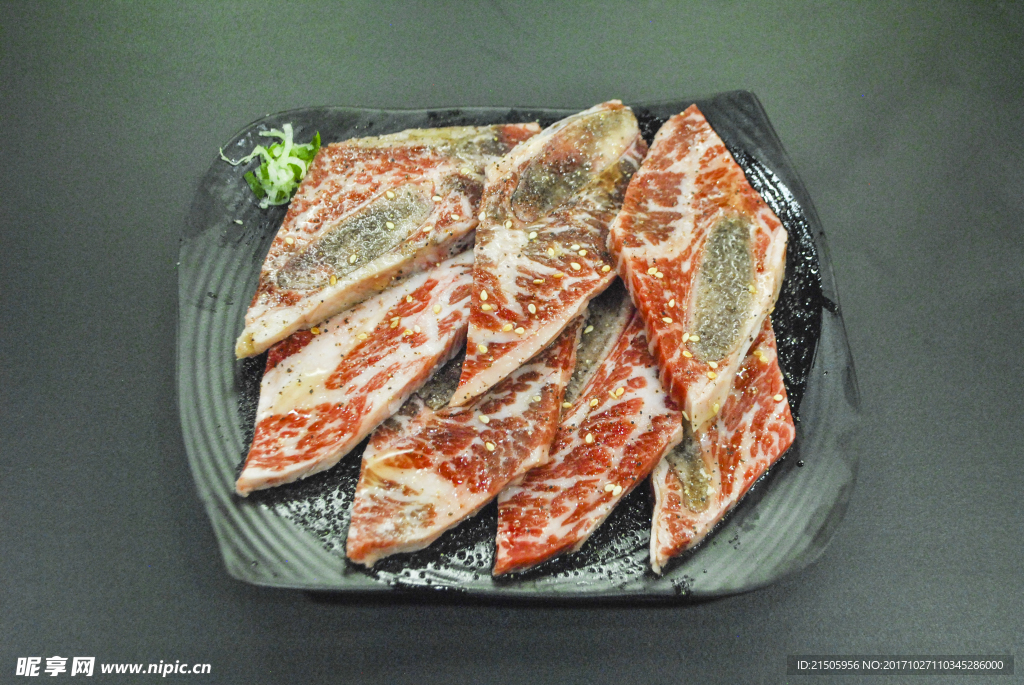 牛肋条烧烤食材
