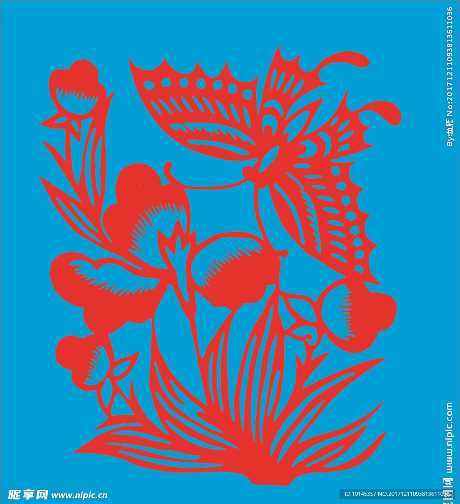蝶恋花剪纸