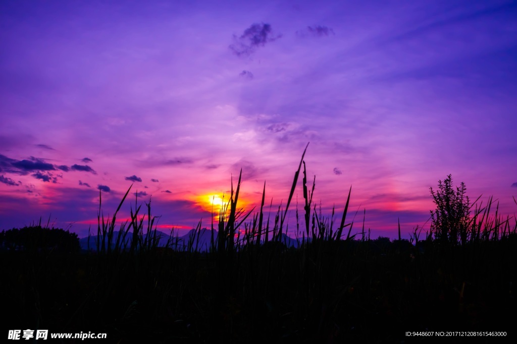 黄昏唯美景观图片