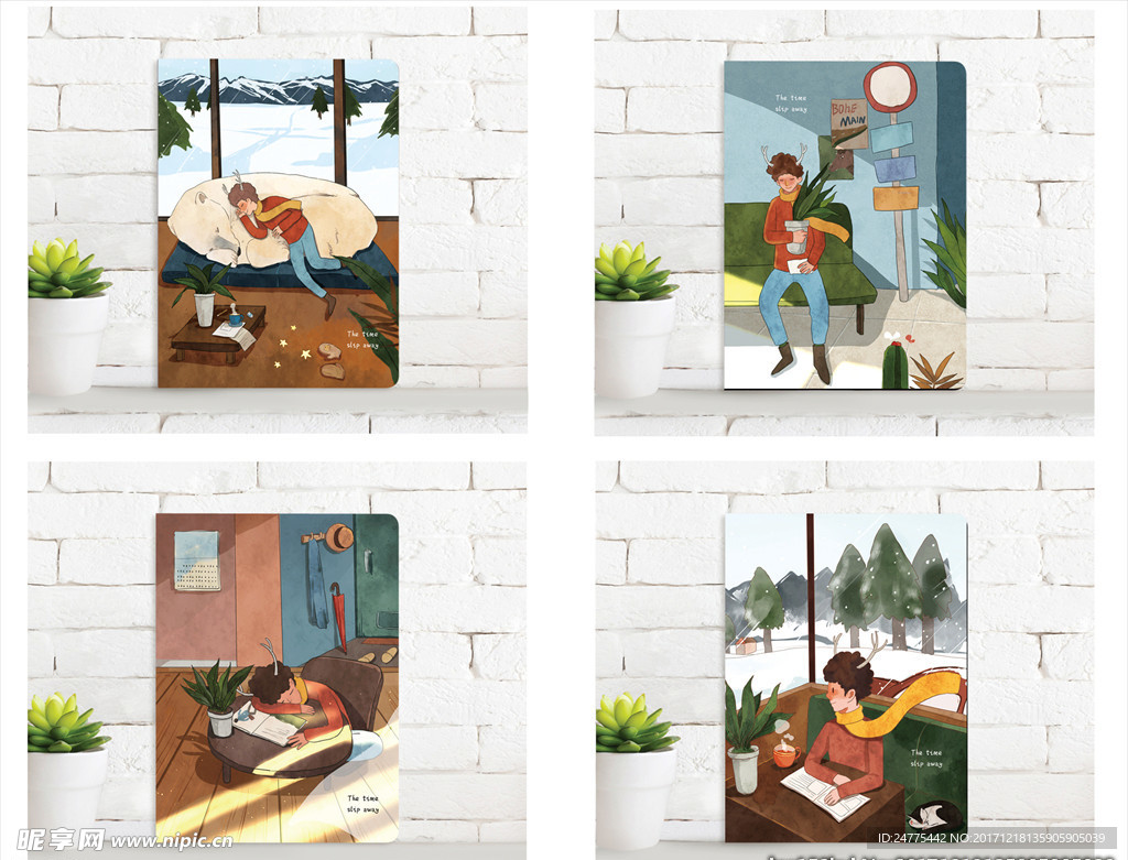 本子封面  时光溜走