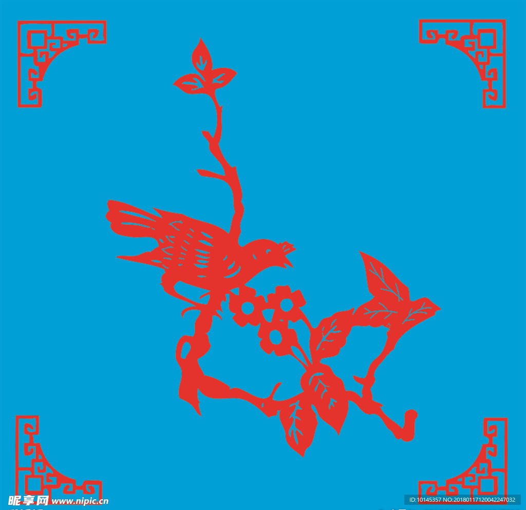 鸟剪纸