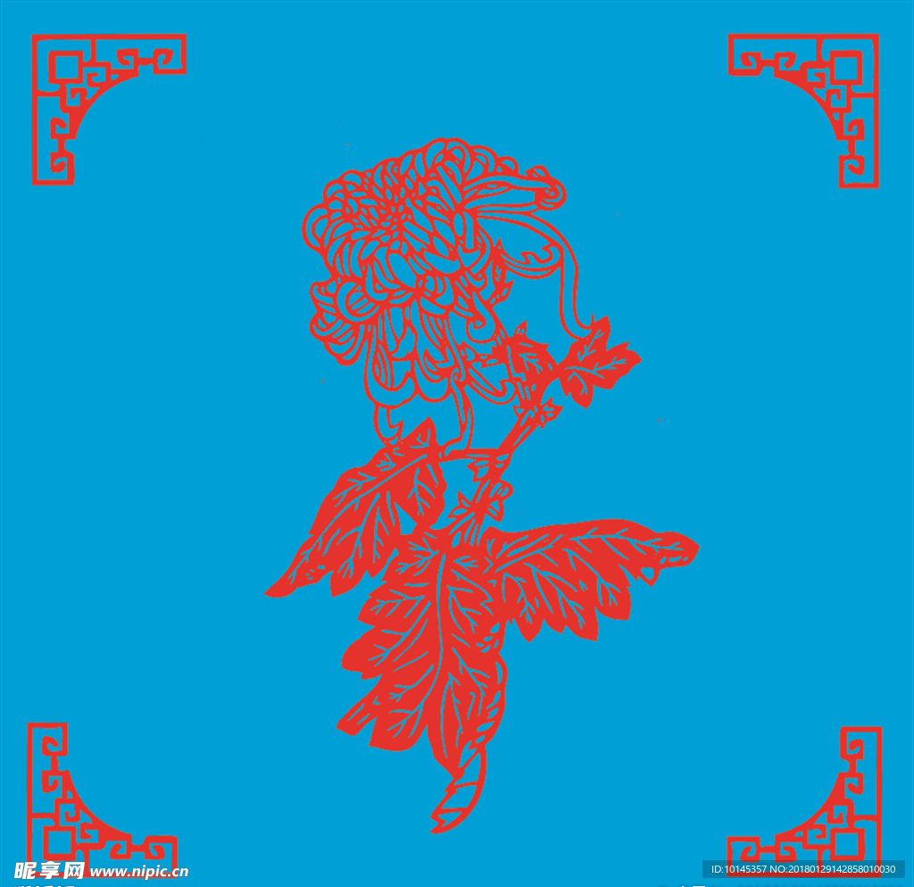 菊花剪纸