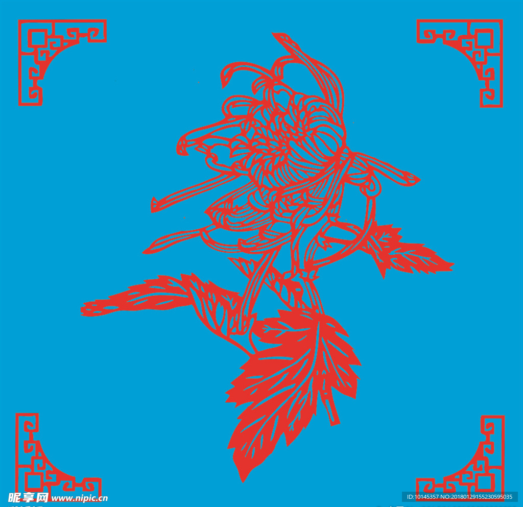 菊花剪纸
