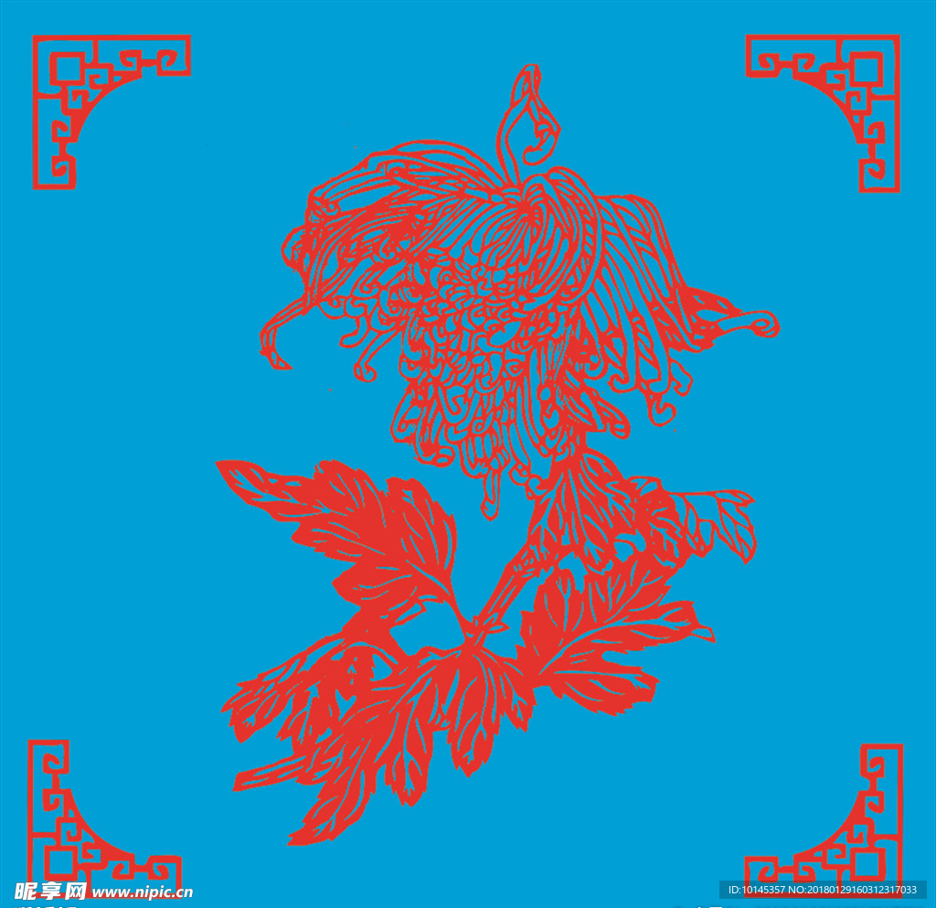 菊花剪纸