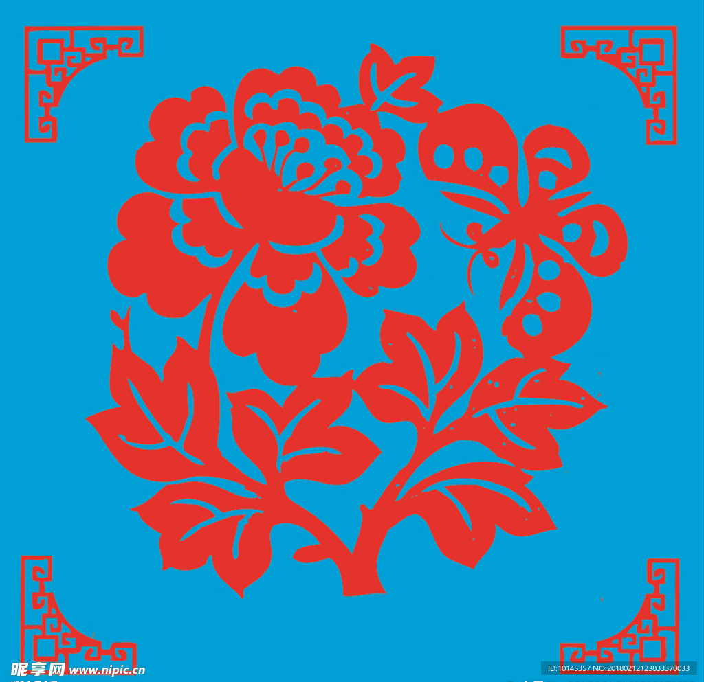 蝶恋花剪纸