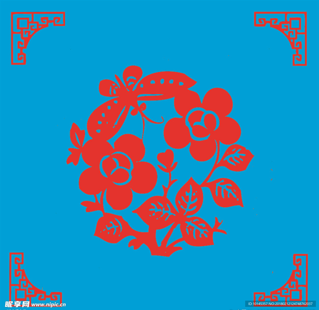 蝶恋花剪纸