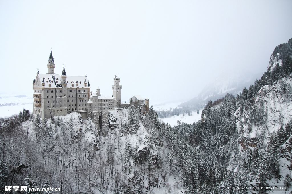 德国新天鹅城堡风光