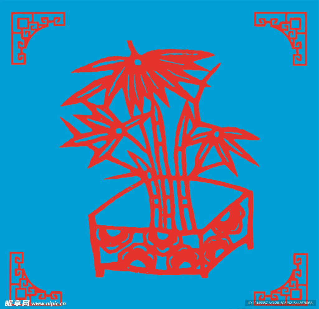 竹子剪纸