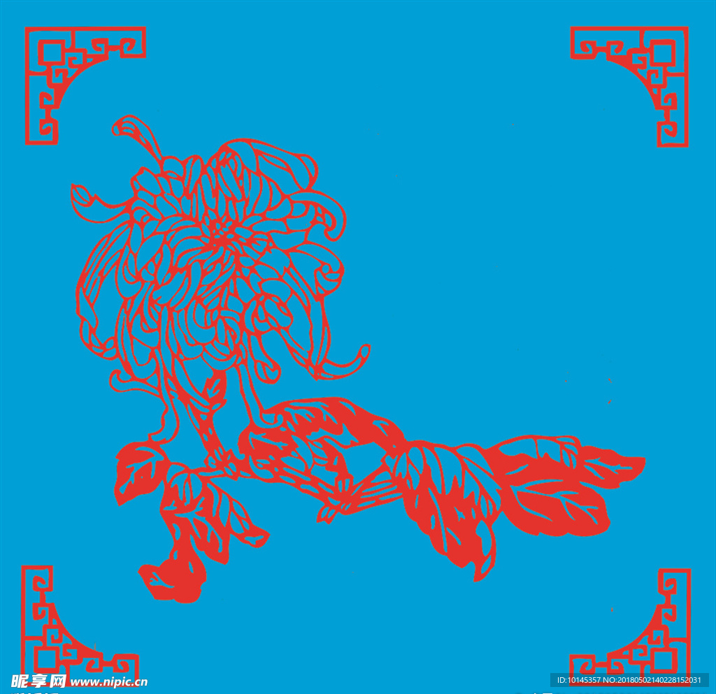 菊花剪纸