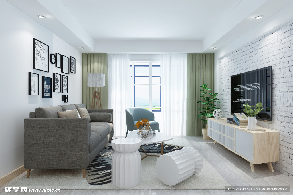 现代简约装修效果图