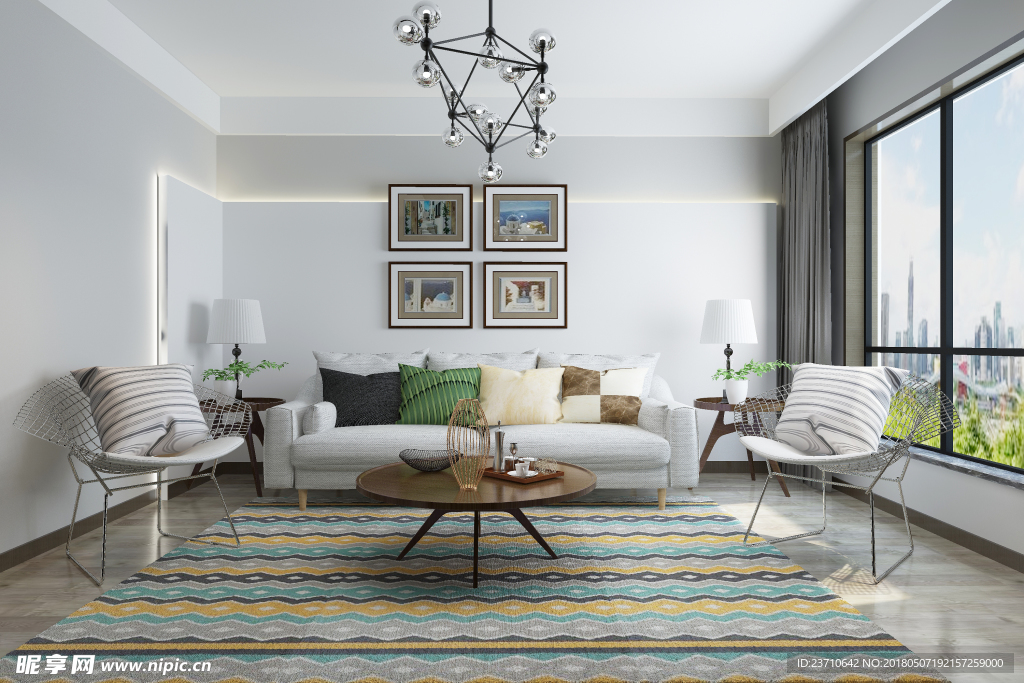 现代简约装修效果图