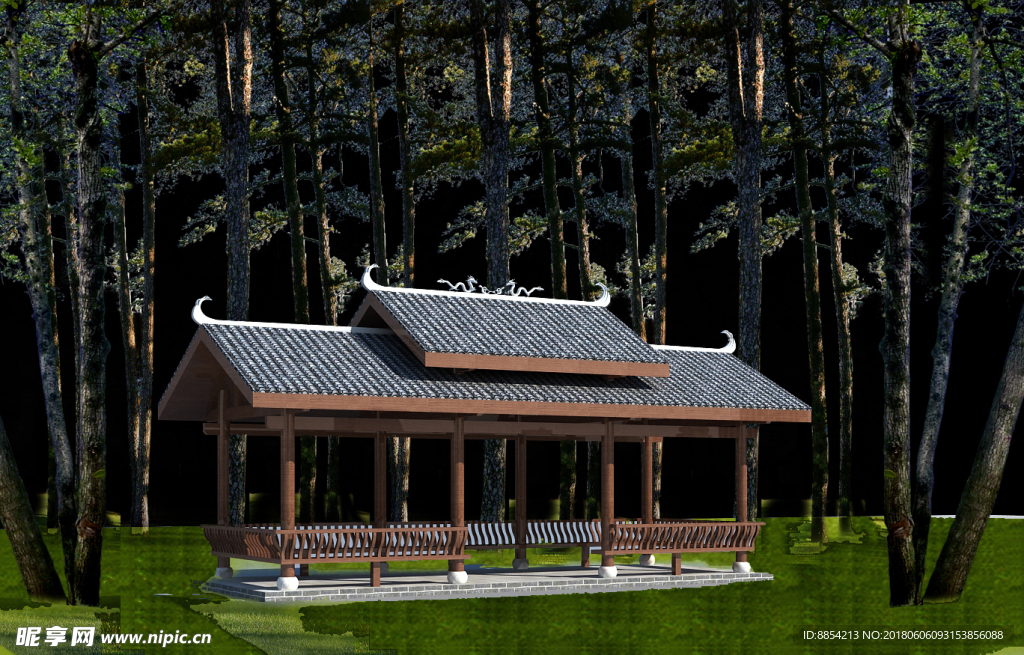 古建筑 四合院 亭子 古建改造