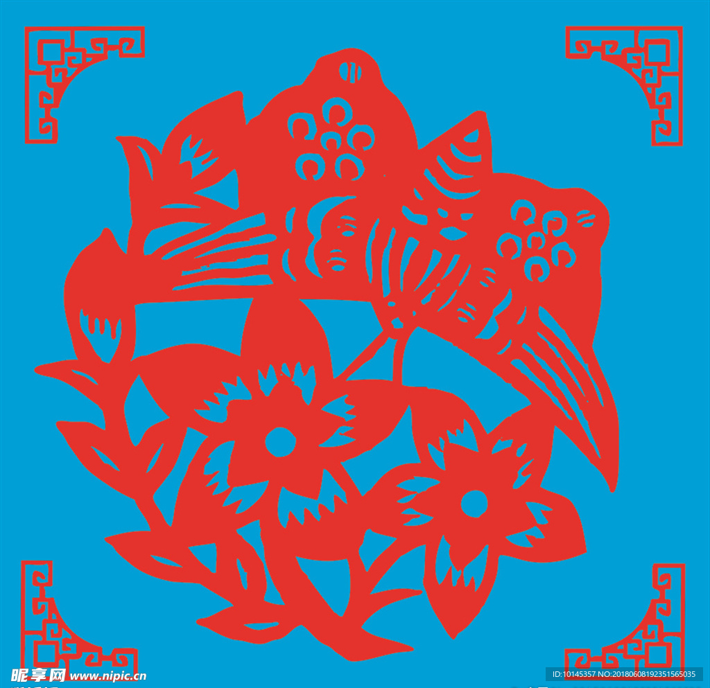 蝶恋花剪纸