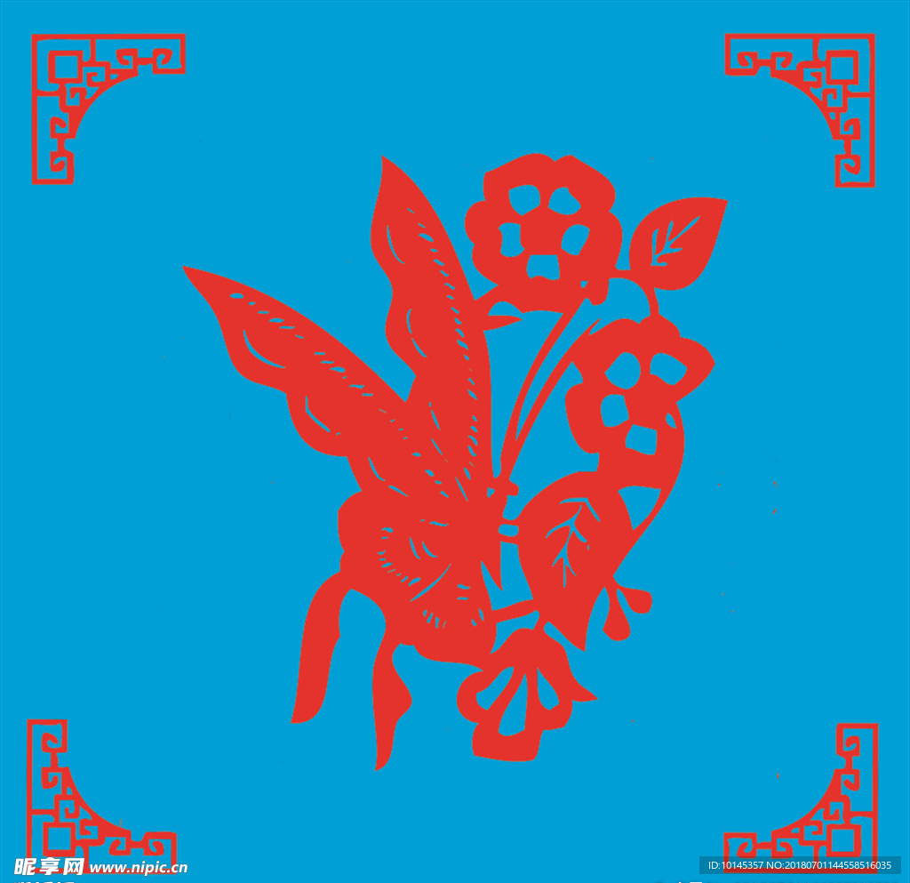 蝶恋花剪纸