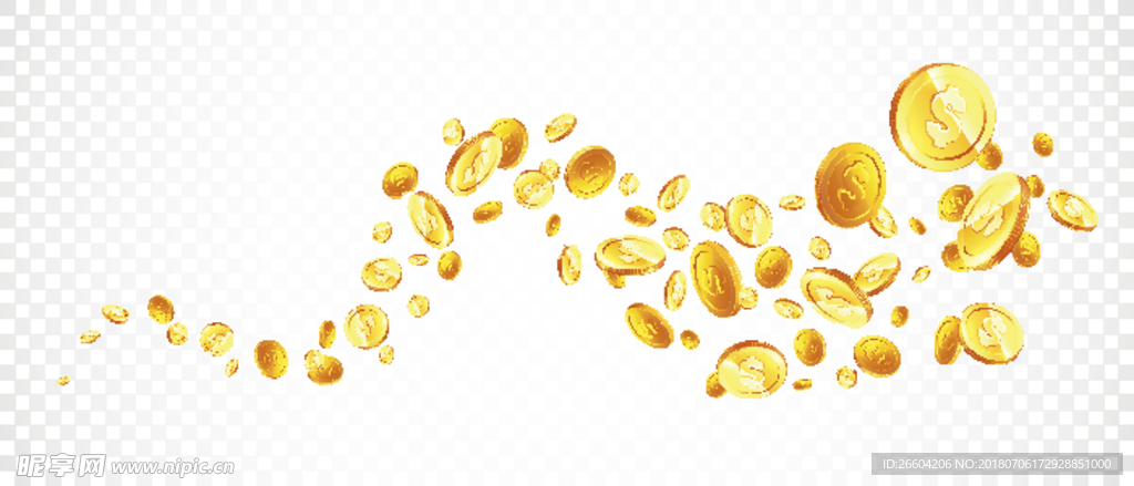 矢量金币财富