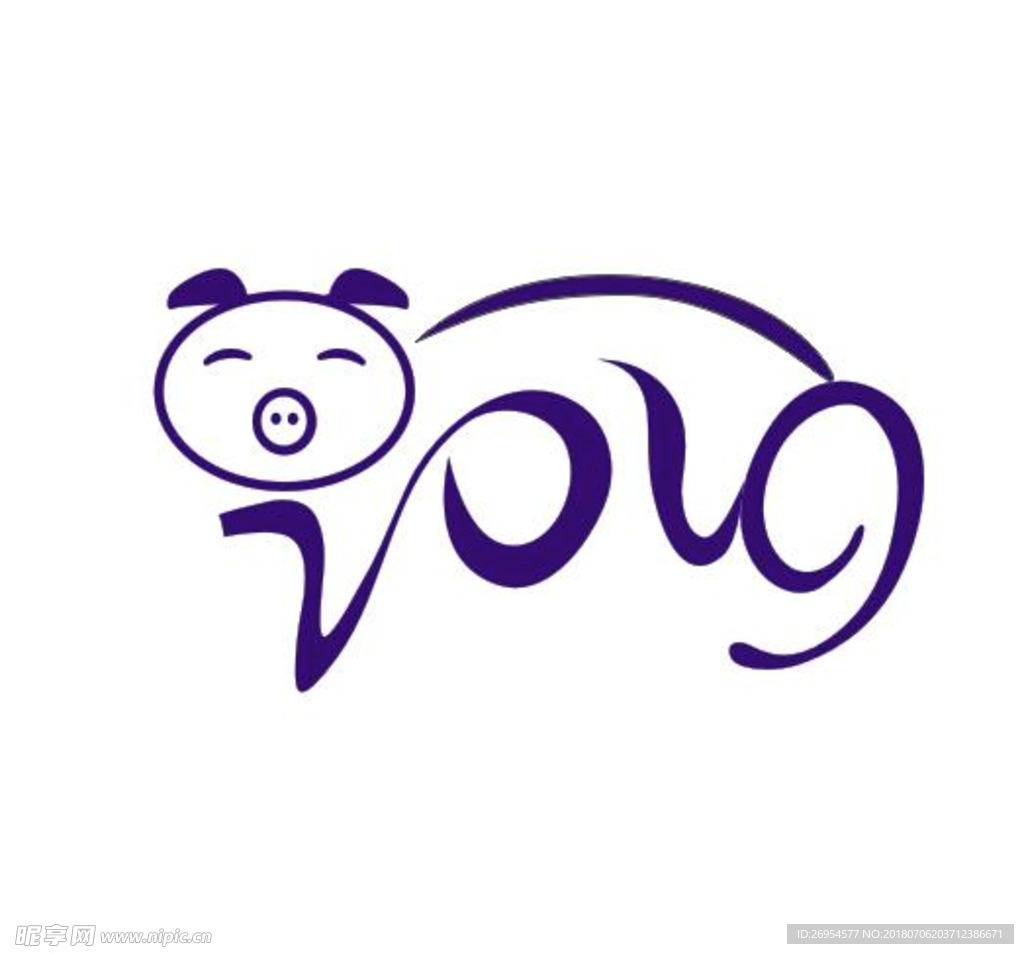 2019猪年 抽象矢量图