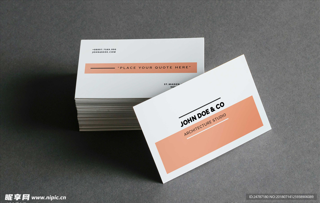 名片效果图展示样机