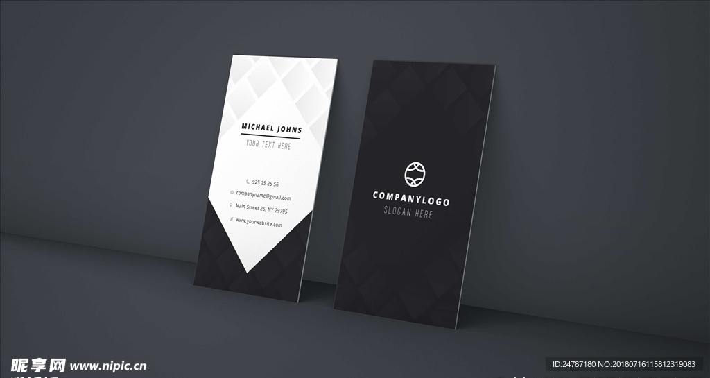 名片样机效果图