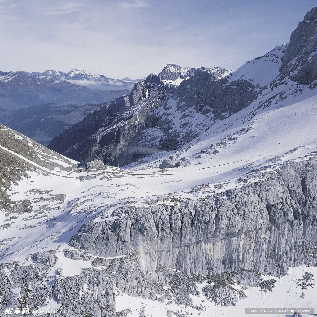 雪景 冬天景色 摄影
