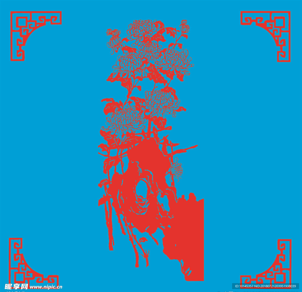 菊花剪纸