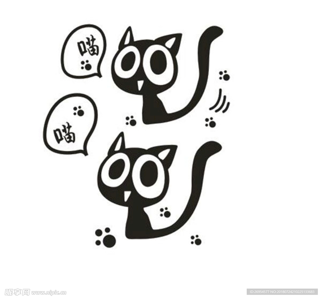 卡通猫咪素材