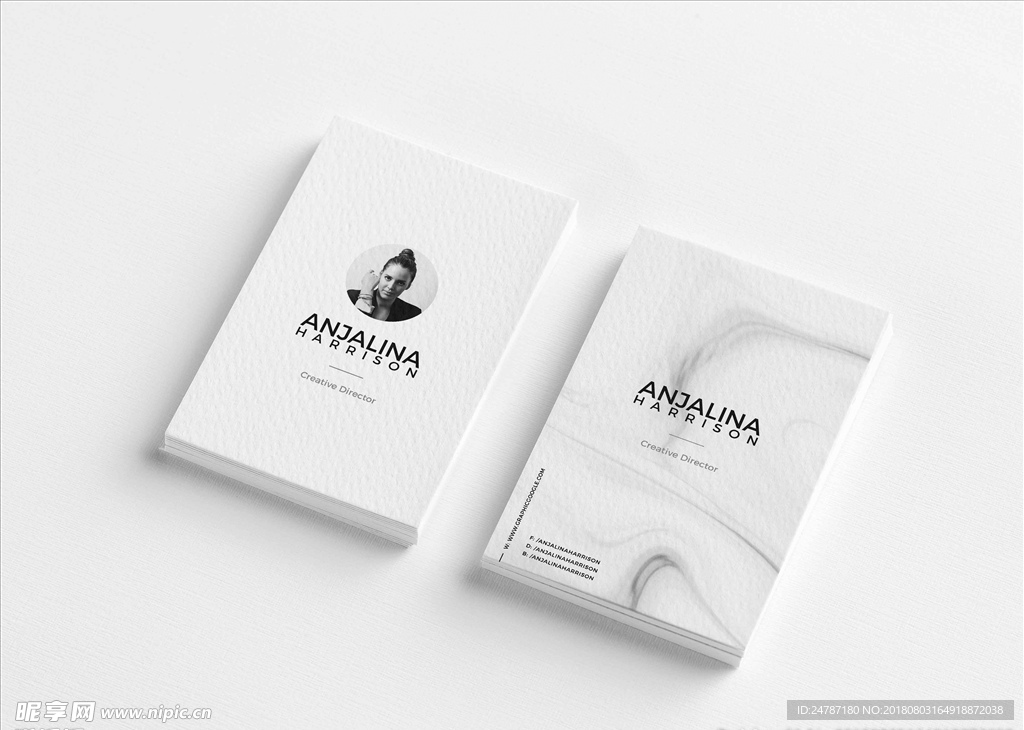 名片样机效果图