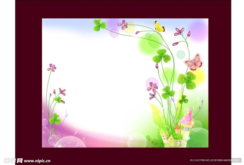 手绘花卉底纹