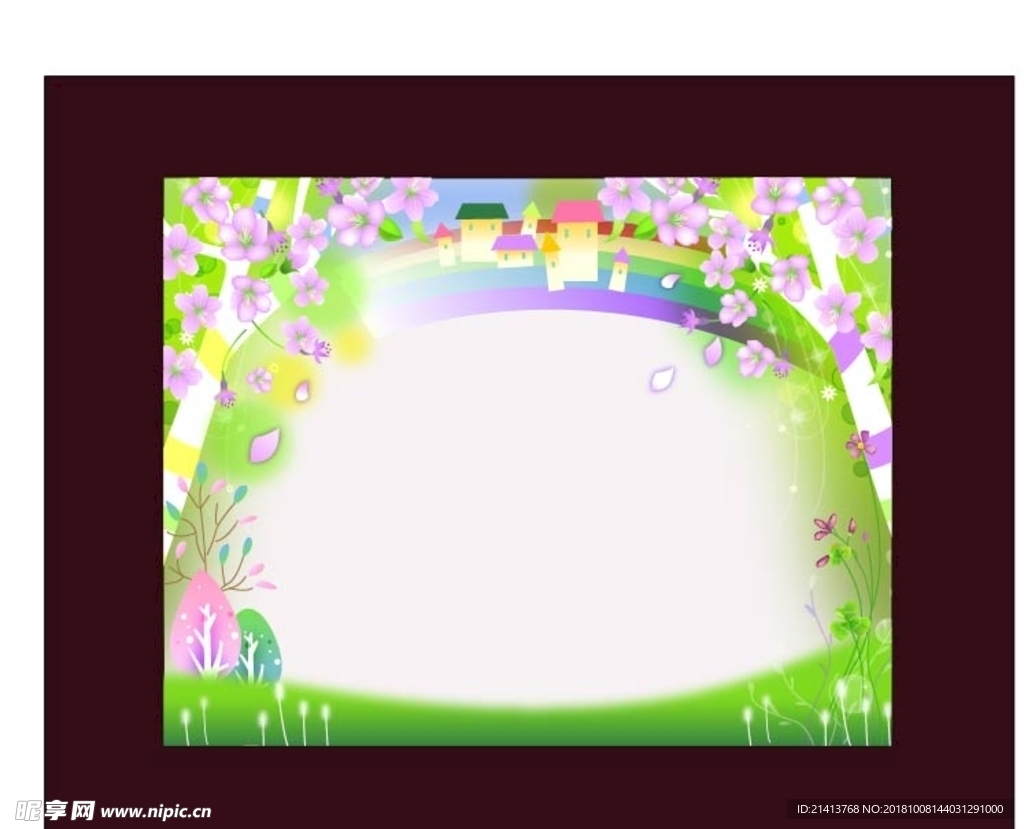 手绘花卉底纹