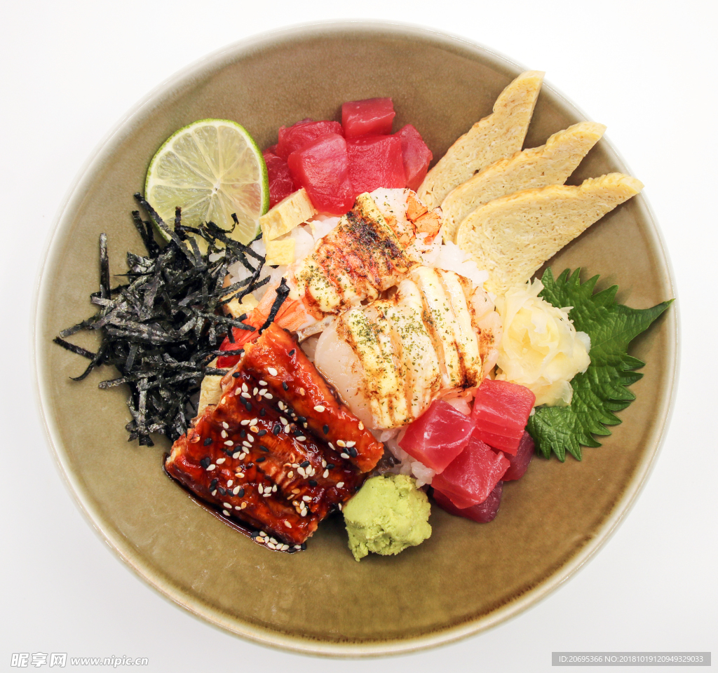 海鲜盖饭 三文鱼