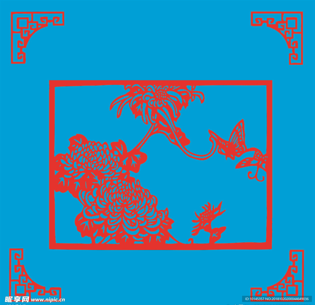 蝶恋花剪纸