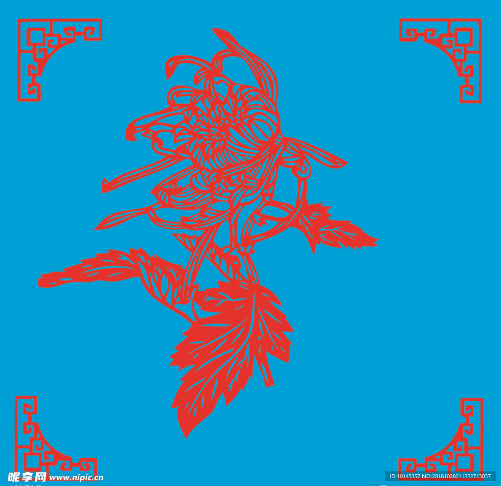 菊花剪纸
