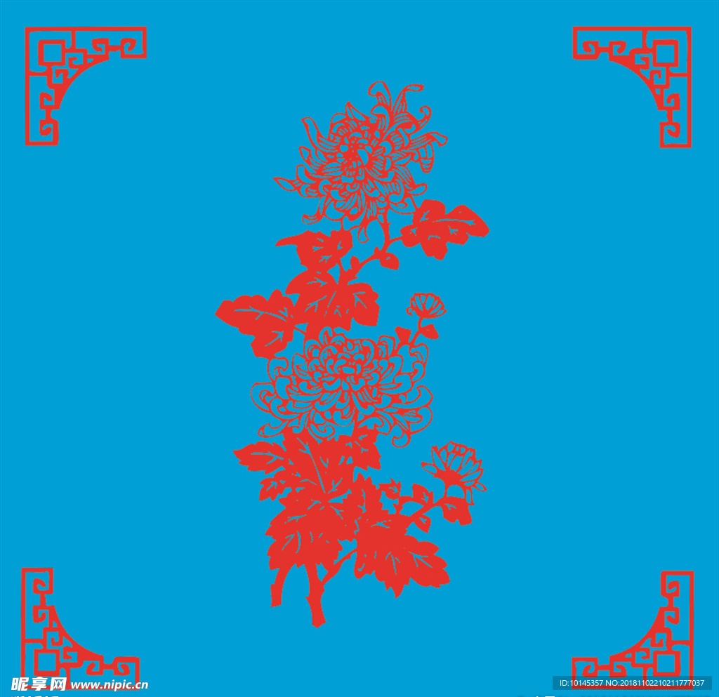 菊花剪纸
