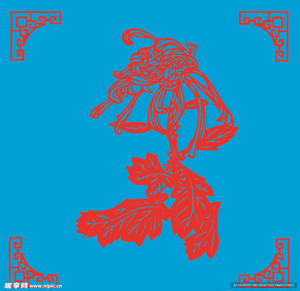 菊花剪纸