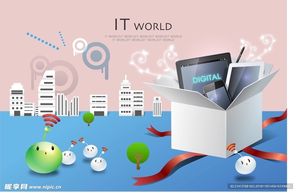 手绘卡通IT