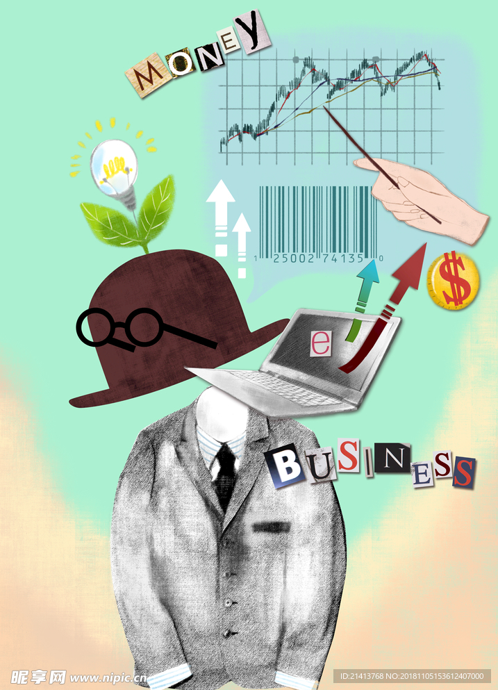 手绘卡通插画