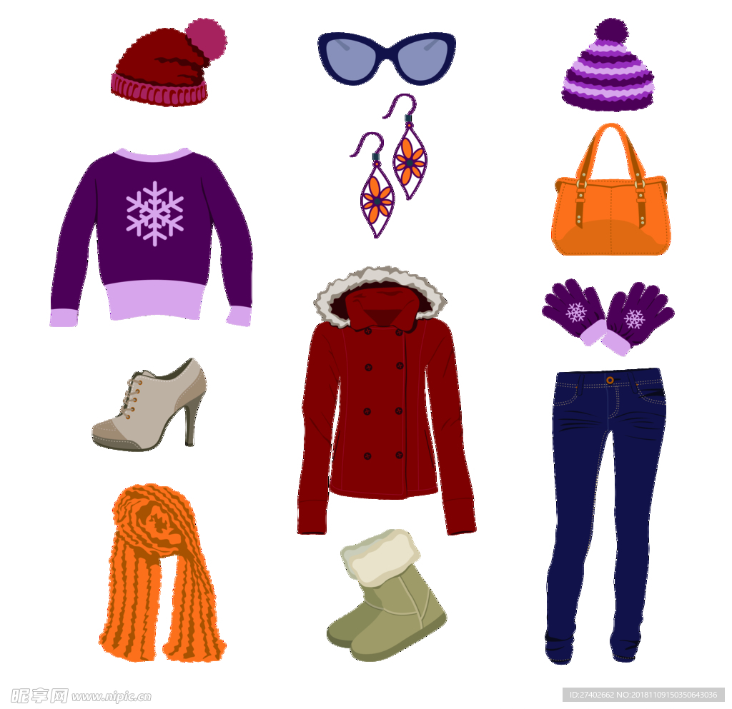 女生 服饰 饰品 鞋帽