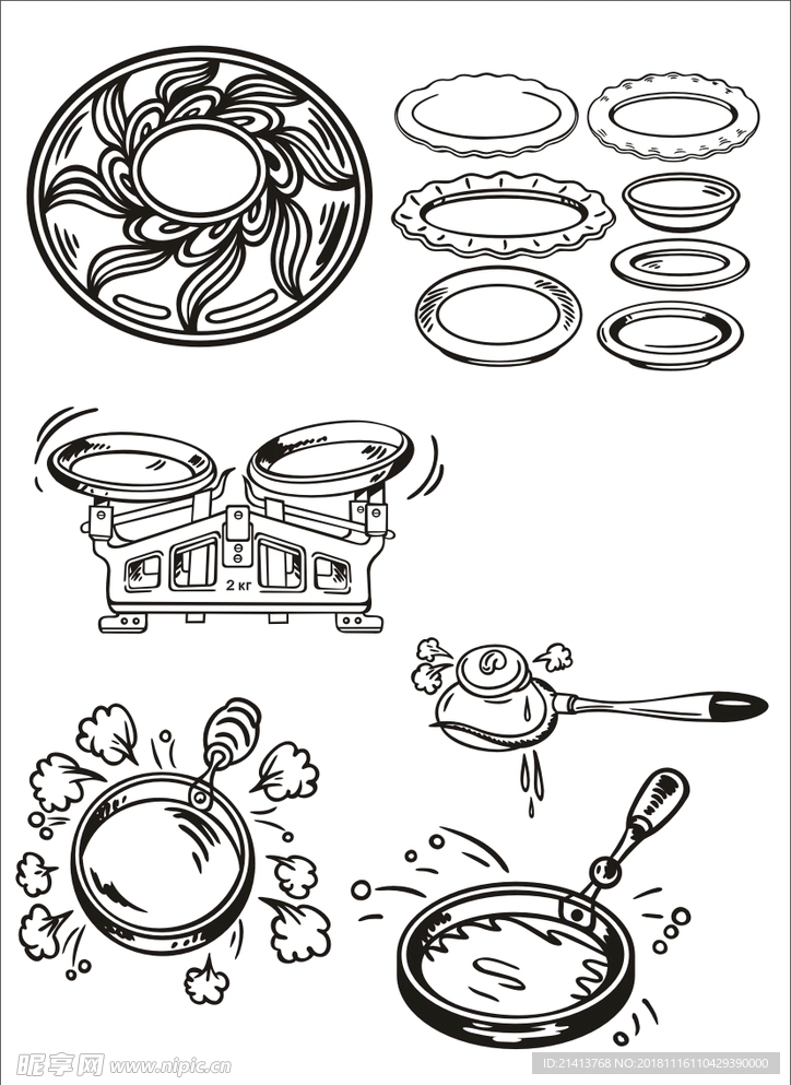 手绘餐具器皿